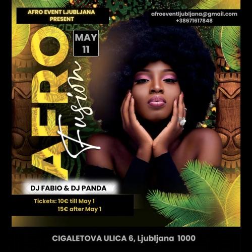 Afro and dancehall party 's banner