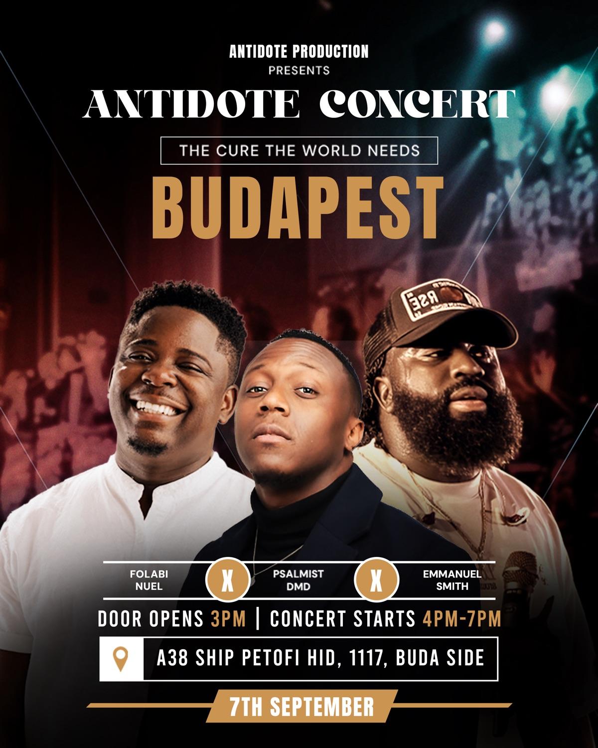 Antidote Concert Budapest's banner