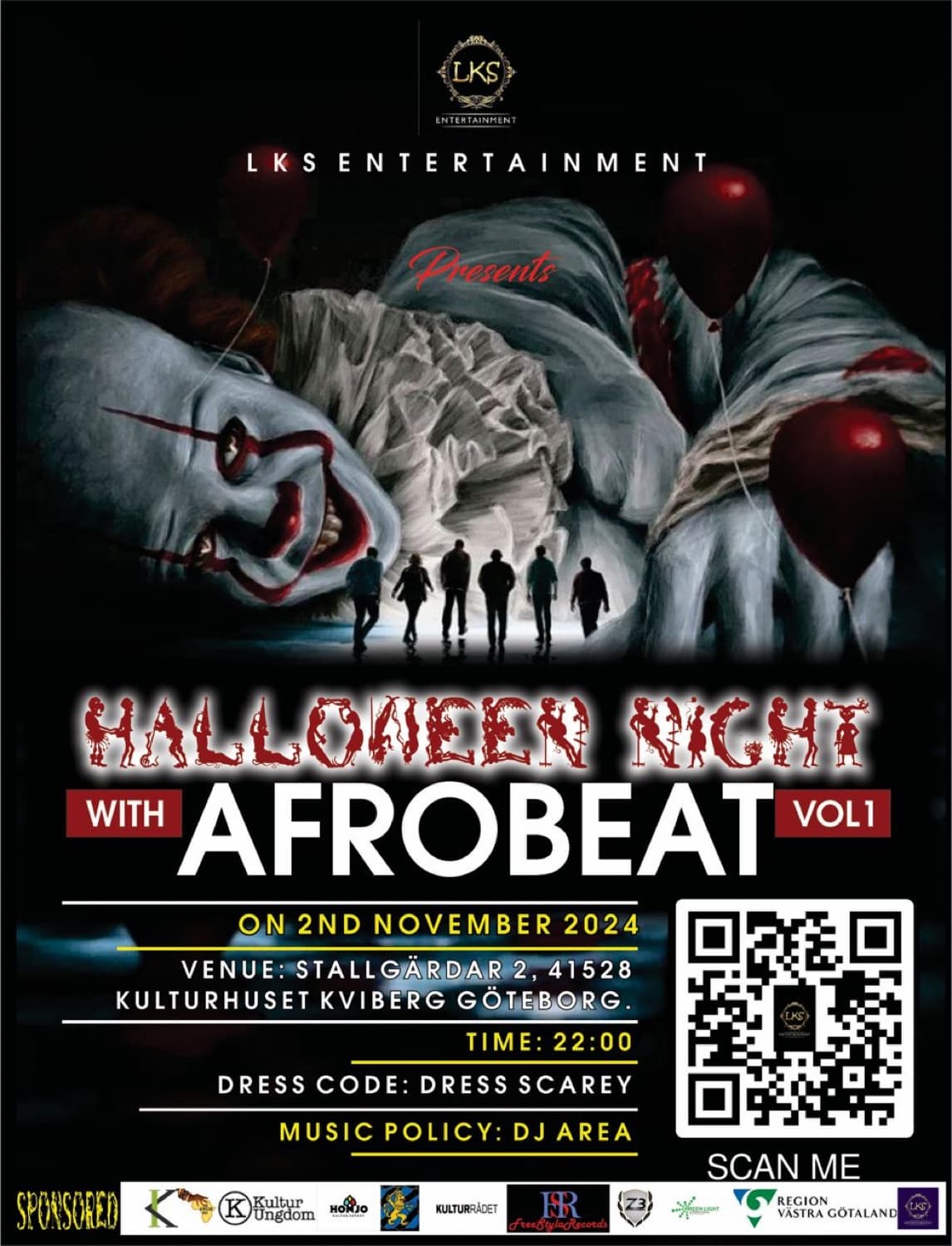 Halloween Night with Afrobeats's banner